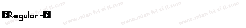 章草 Regular字体转换